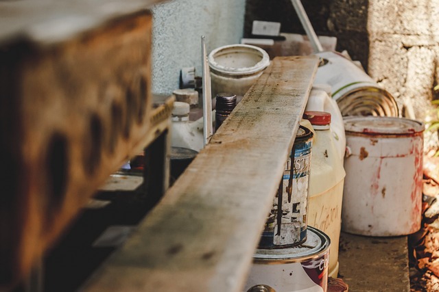 Home interior during renovation work